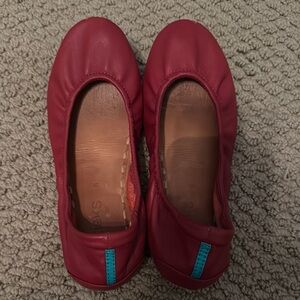 Tieks Red Slippers Comfortable Casual Design